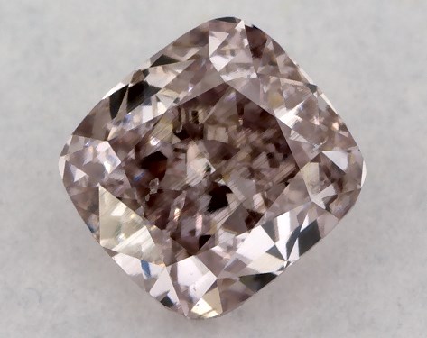 GIA 0.51 Carat Fancy Brownish Pink-SI2 Cushion Modified Cut Diamond